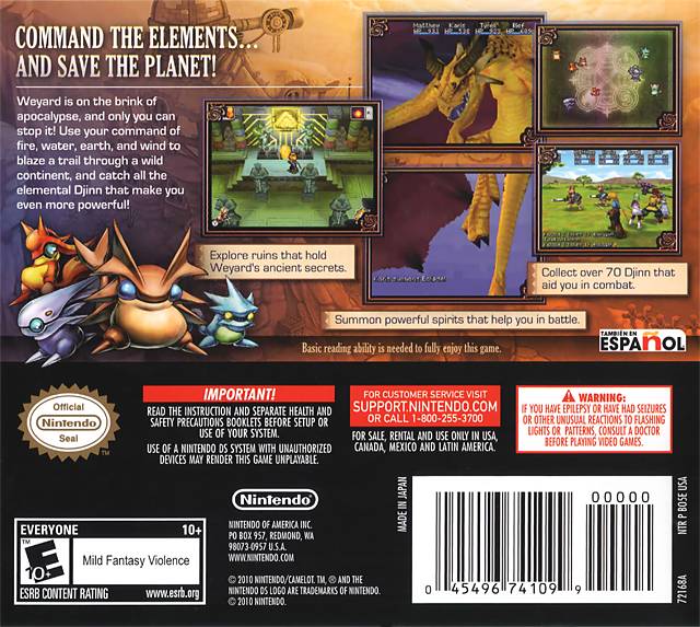 Golden Sun: Dark Dawn [Nintendo DS DSi] Nintendo DS DSi Video Game Nintendo   