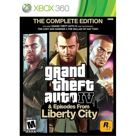 Grand Theft Auto IV & Episodes From Liberty City: The Complete Edition [Xbox 360] Xbox 360 Video Game Rockstar Games   