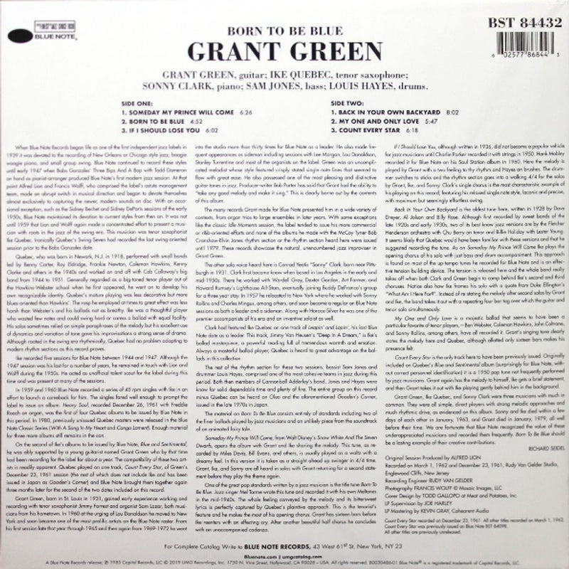 Grant Green - Born To Be Blue [Audio Vinyl] – Shopville