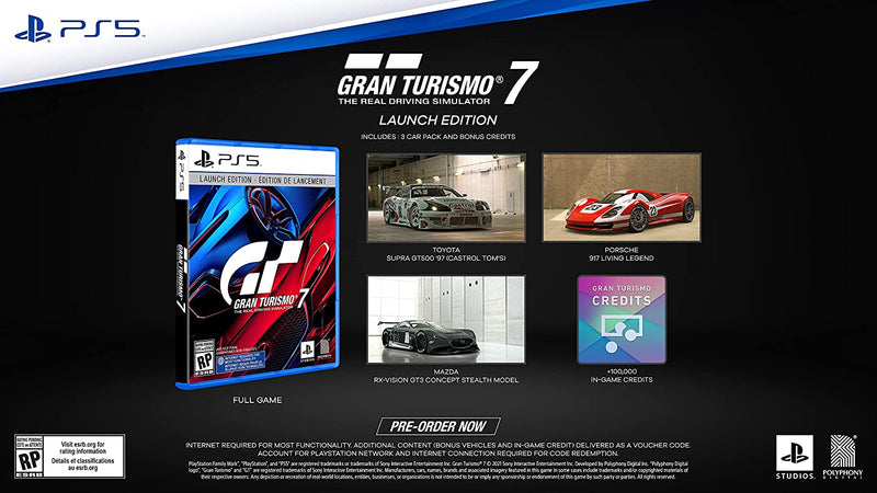 Gran Turismo 7 - Launch Edition [PlayStation 5] PlayStation 5 Video Game Playstation   