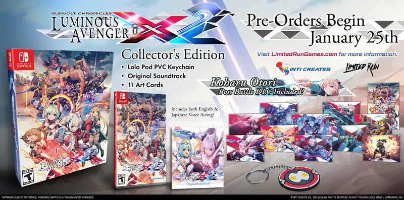 Gunvolt Chronicles: Luminous Avenger iX 2 - Collector's Edition [Nintendo Switch] Nintendo Switch Video Game Limited Run Games   