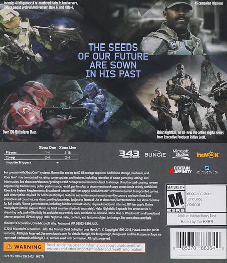 Halo: The Master Chief Collection [Xbox One] Xbox One Video Game Microsoft   