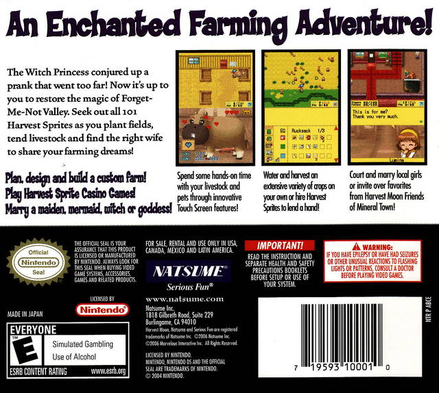 Harvest Moon DS [Nintendo DS DSi] Nintendo DS DSi Video Game Natsume   