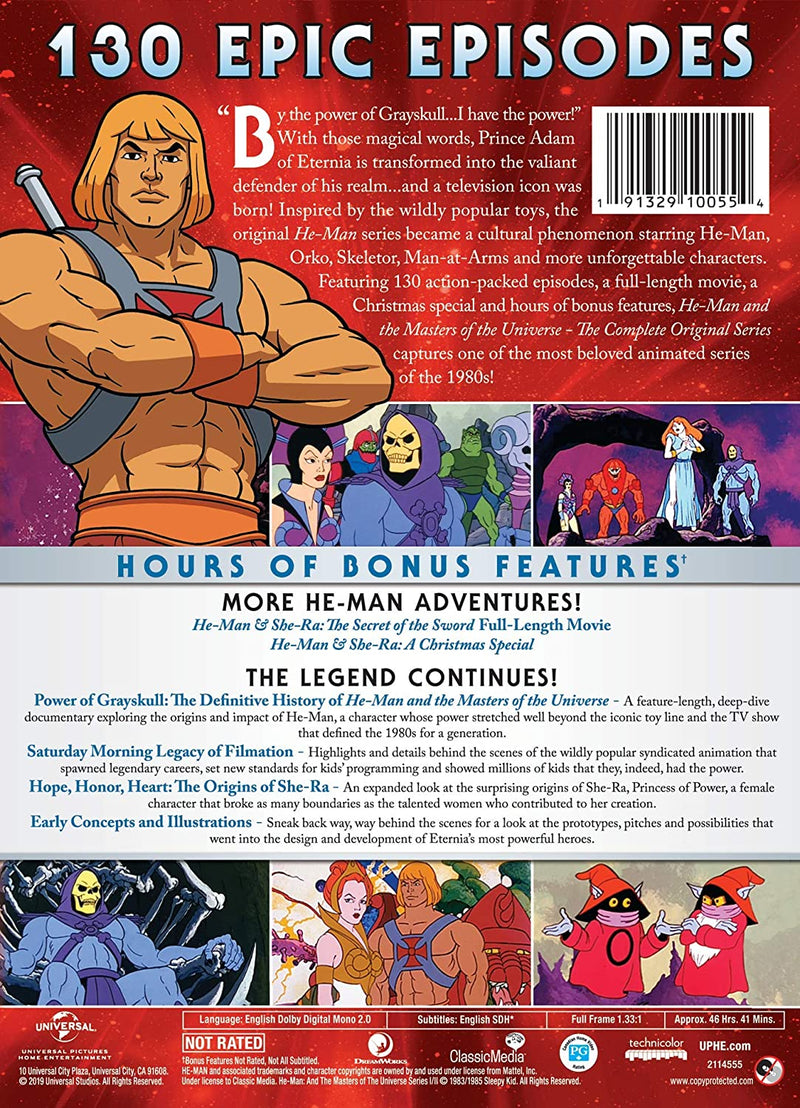 He-Man and the Masters of the Universe: The Complete Original Series - Seasons 1-2 [DVD Box Set] DVDs & Blu-Rays Universal   