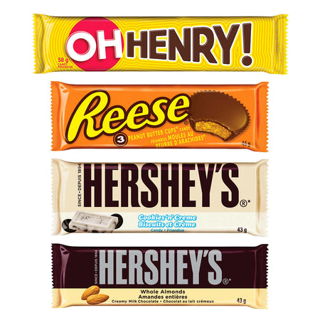 Hershey Assorted Full Size Chocolate Bars - 864g - 18-Count [Snacks & Sundries] Snacks & Sundries Hershey   