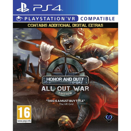 Honor and Duty: All Out War Edition [PlayStation 4 - VR Compatible] PlayStation 4 Video Game Perp Games   