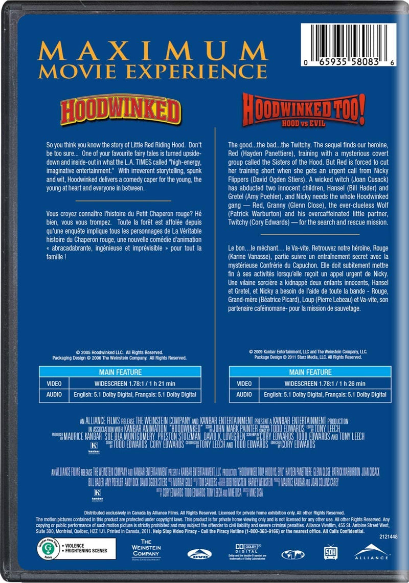 Hoodwinked / Hoodwinked Too!: Hood vs. Evil [DVD Box Set] DVDs & Blu-Rays Alliance   