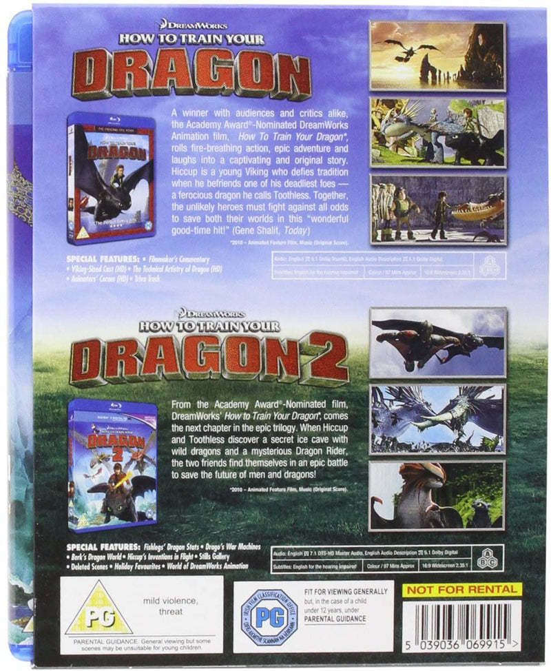 How to Train Your Dragon / How to Train Your Dragon 2 [Blu-ray Box Set] DVDs & Blu-Rays Dreamworks   