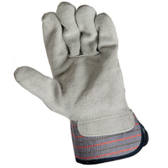 Hyper Tough Split Leather Palm Gloves with Safety Cuff - 2-Pairs [House & Home] House & Home Hyper Tough   