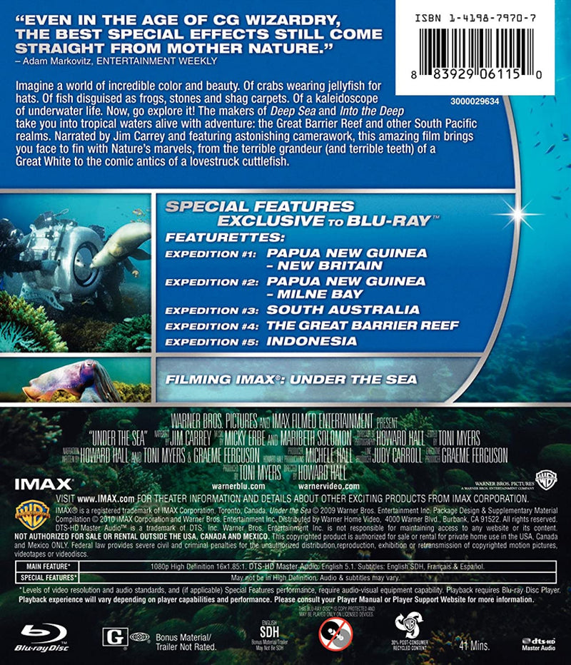 IMAX: Under the Sea [Blu-ray] DVDs & Blu-Rays Warner Brothers   