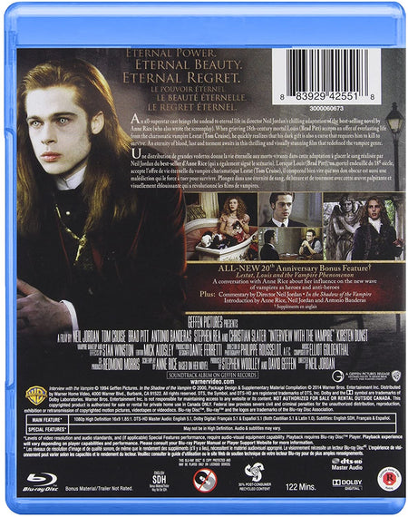 Interview with the Vampire -  20th Anniversary Edition [Blu-ray] DVDs & Blu-Rays Warner Brothers   