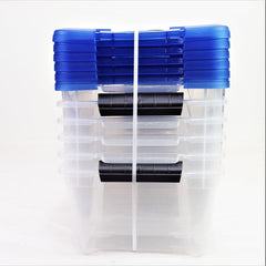 Iris Buckle Up Stackable Storage Set - 12.9 Quart / 12.2 L - 6 Pack [House & Home] House & Home Iris   