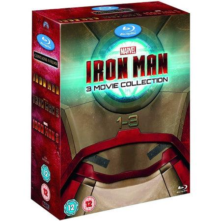 Marvel's Iron Man 1-3 [Blu-Ray 3-Movie Collection] DVDs & Blu-Rays Disney   