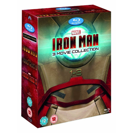 Marvel's Iron Man 1-3 [Blu-Ray 3-Movie Collection] DVDs & Blu-Rays Disney   