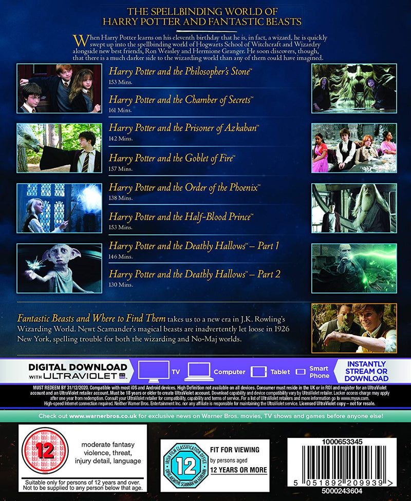 J. K. Rowling's Wizarding World 9-Film Collection [Blu-Ray Box Set] DVDs & Blu-Rays Warner Bros.   