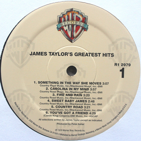 James Taylor - Greatest Hits [Audio Vinyl] Audio CD/Vinyl Warner Bros. Records   