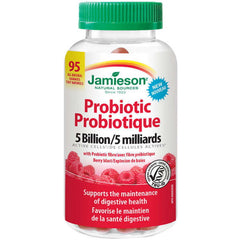 Jamieson Probiotic 5 Billion Active Cells Gummies - 95-Count [Healthcare] Healthcare Jamieson Labratories   