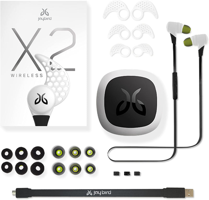 Jaybird X2 Sport Wireless Bluetooth Headphones - Storm White [Electronics] Electronics Jaybird   