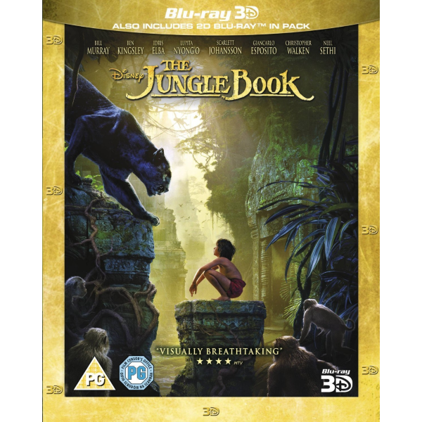 Disney's The Jungle Book [3D + 2D Blu-Ray] DVDs & Blu-Rays Disney   