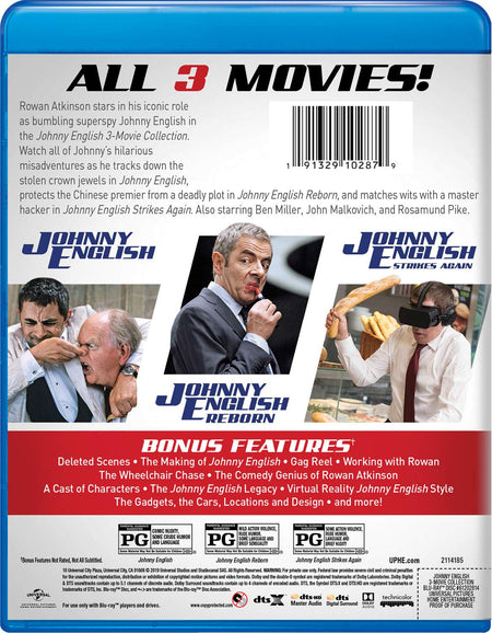 Johnny English: 3-Movie Collection [Blu-Ray Box Set] DVDs & Blu-Rays Universal Pictures   