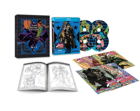 JoJo's Bizarre Adventure: Set 2 - Stardust Crusaders - Limited Edition [Blu-ray Box Set] DVDs & Blu-Rays Viz Pictures   