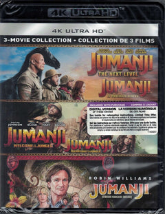 Jumanji: 3 Movie Collection 4K [4K UHD + Digital Box Set] DVDs & Blu-Rays Sony   