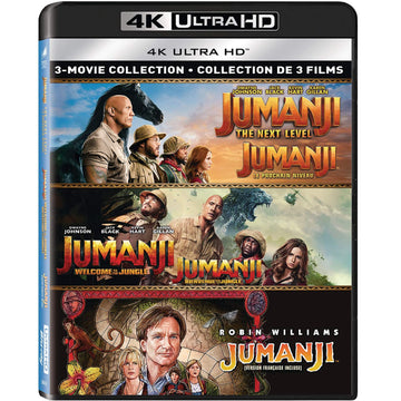 Jumanji: 3 Movie Collection 4K [4K UHD + Digital Box Set] DVDs & Blu-Rays Sony   