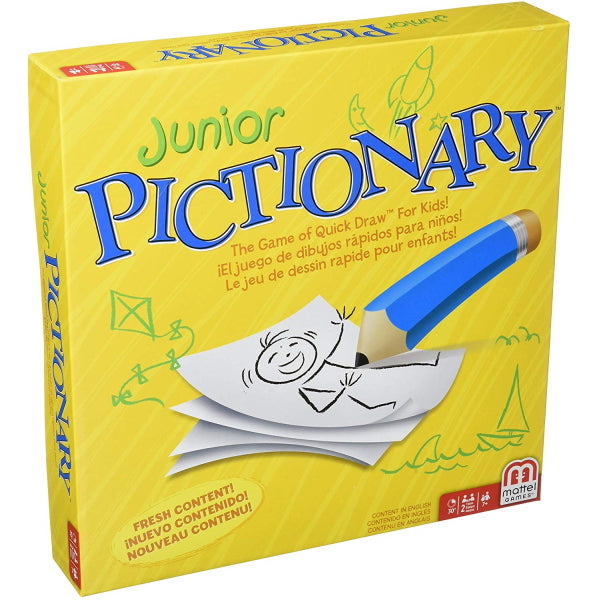 Junior Pictionary [Board Game, 2+ Players] Board Game Mattel   