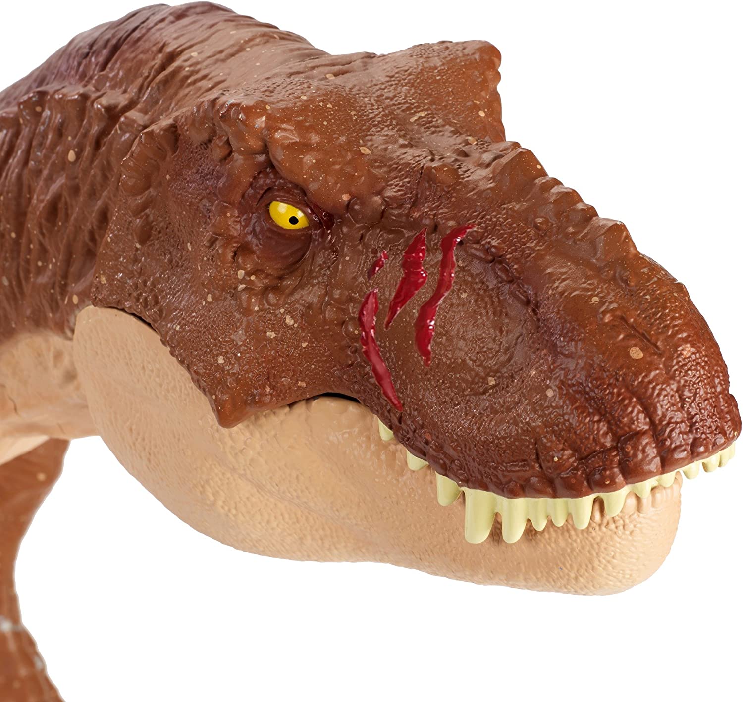 Discount JURASSIC WORLD BATTLE DAMAGE ROARIN' SUPER COLOSSAL TYRANNOSAURUS REX Figure