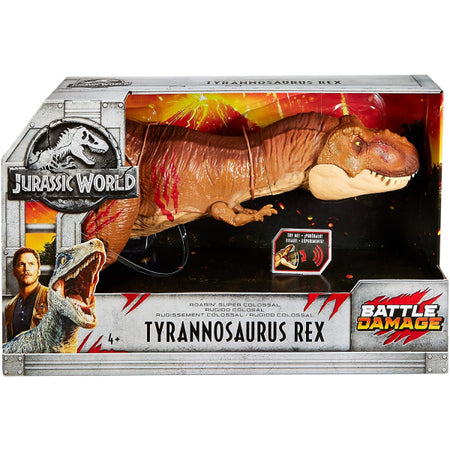 Jurassic World: Roarin' Super Colossal Tyrannosaurus Rex [Toys, Ages 4+] Toys & Games Mattel   