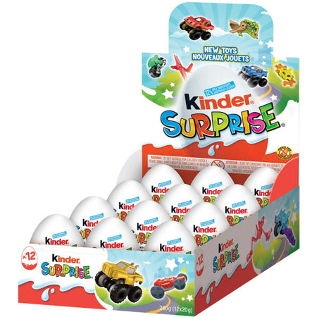 Kinder Surprise Chocolate Eggs with Toys - 12 x 20g - 240g [Snacks & Sundries] Snacks & Sundries Ferrero   