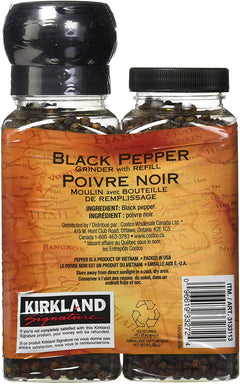 Kirkland Signature Black Pepper Grinder with Refill - 357g /12.6 Oz [Snacks & Sundries] Snacks & Sundries Kirkland Signature   