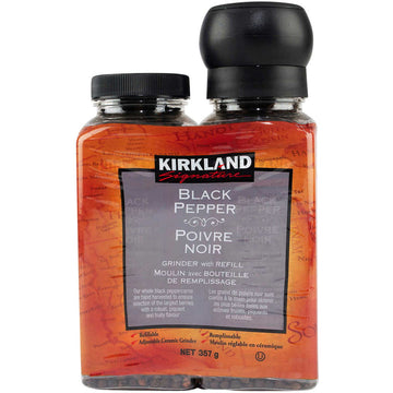 Kirkland Signature Black Pepper Grinder with Refill - 357g /12.6 Oz [Snacks & Sundries] Snacks & Sundries Kirkland Signature   