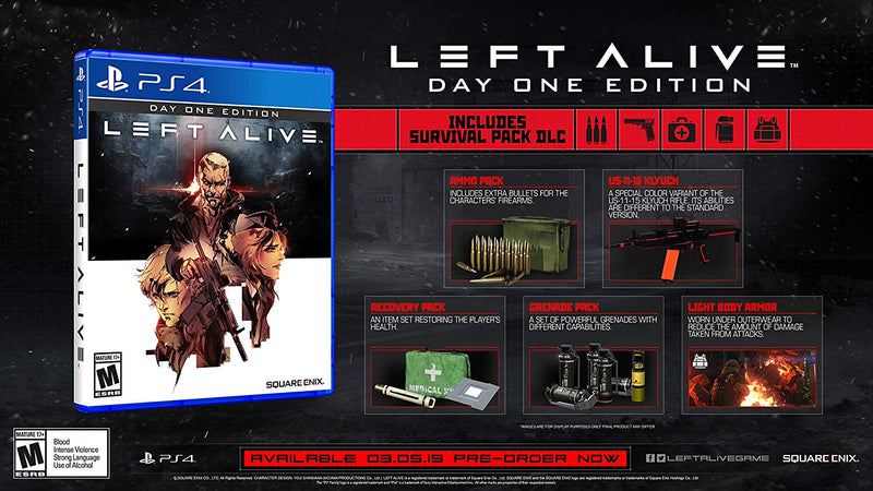 Left Alive - Day One Edition [PlayStation 4] PlayStation 4 Video Game Square Enix   