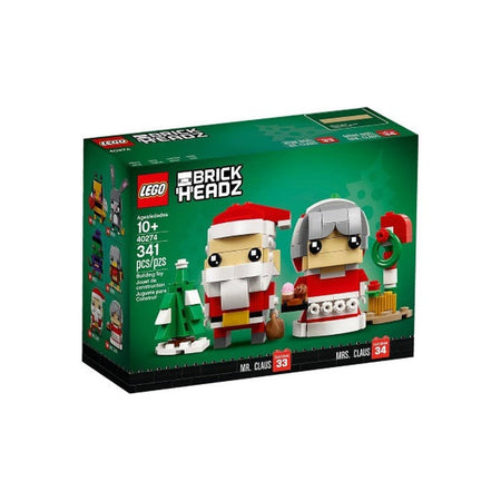 LEGO Brick Headz: Mr. & Mrs. Claus - 341 Piece Building Kit [LEGO, #40274] LEGO LEGO   