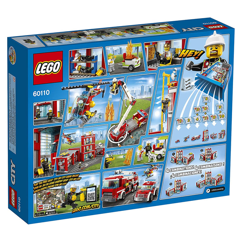 LEGO City: Fire Station - 919 Piece Building Kit [LEGO, #60110] LEGO LEGO   