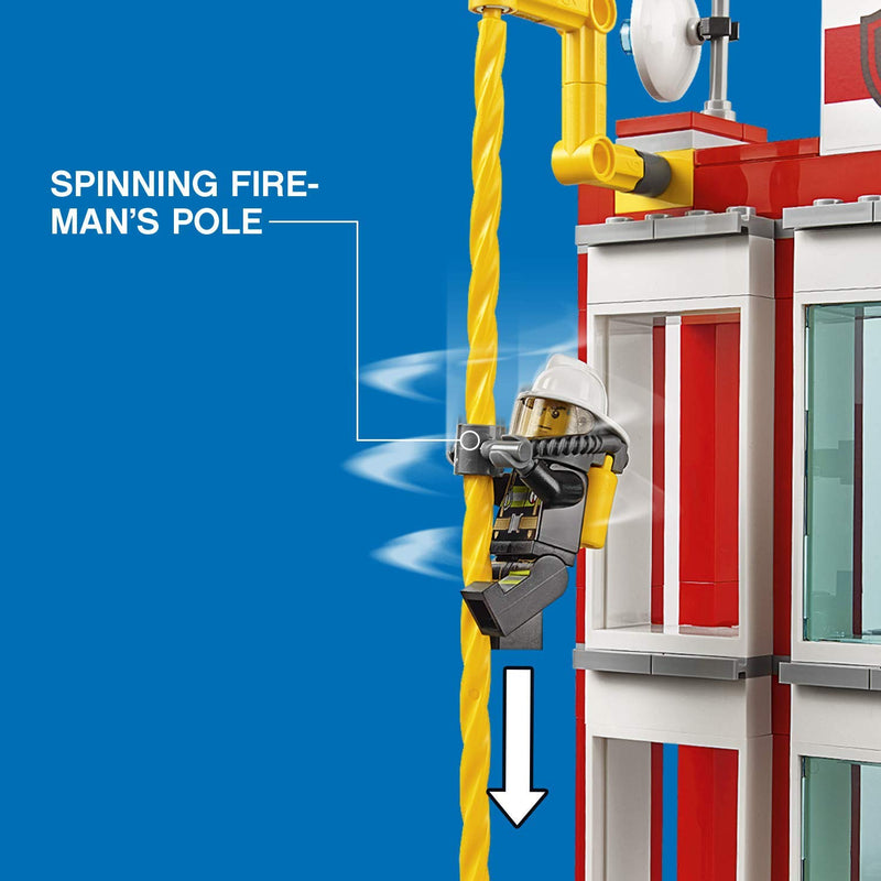 LEGO City: Fire Station - 919 Piece Building Kit [LEGO, #60110] LEGO LEGO   