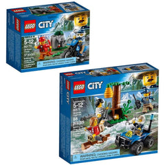 LEGO City: Off-Road Chase + Mountain Fugitives - 37 + 88 Piece Building Kits [LEGO, #60170 + 60171] LEGO LEGO   