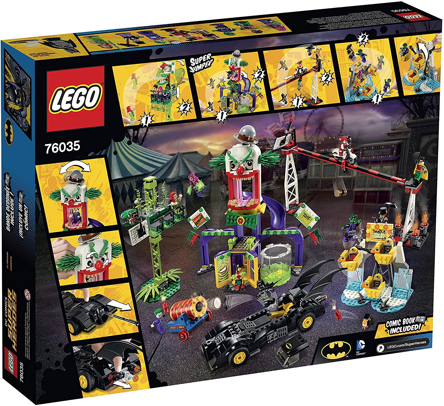 LEGO DC Comics Super Heroes: Jokerland - 1037 Piece Building Kit