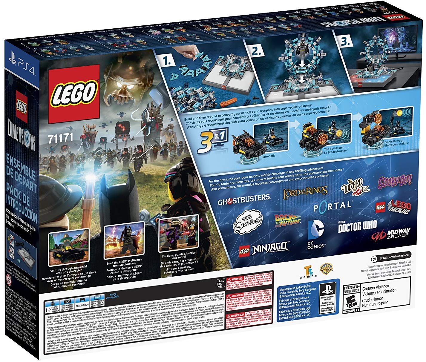 LEGO Dimensions Starter Pack - 269 Piece Building Kit [PlayStation