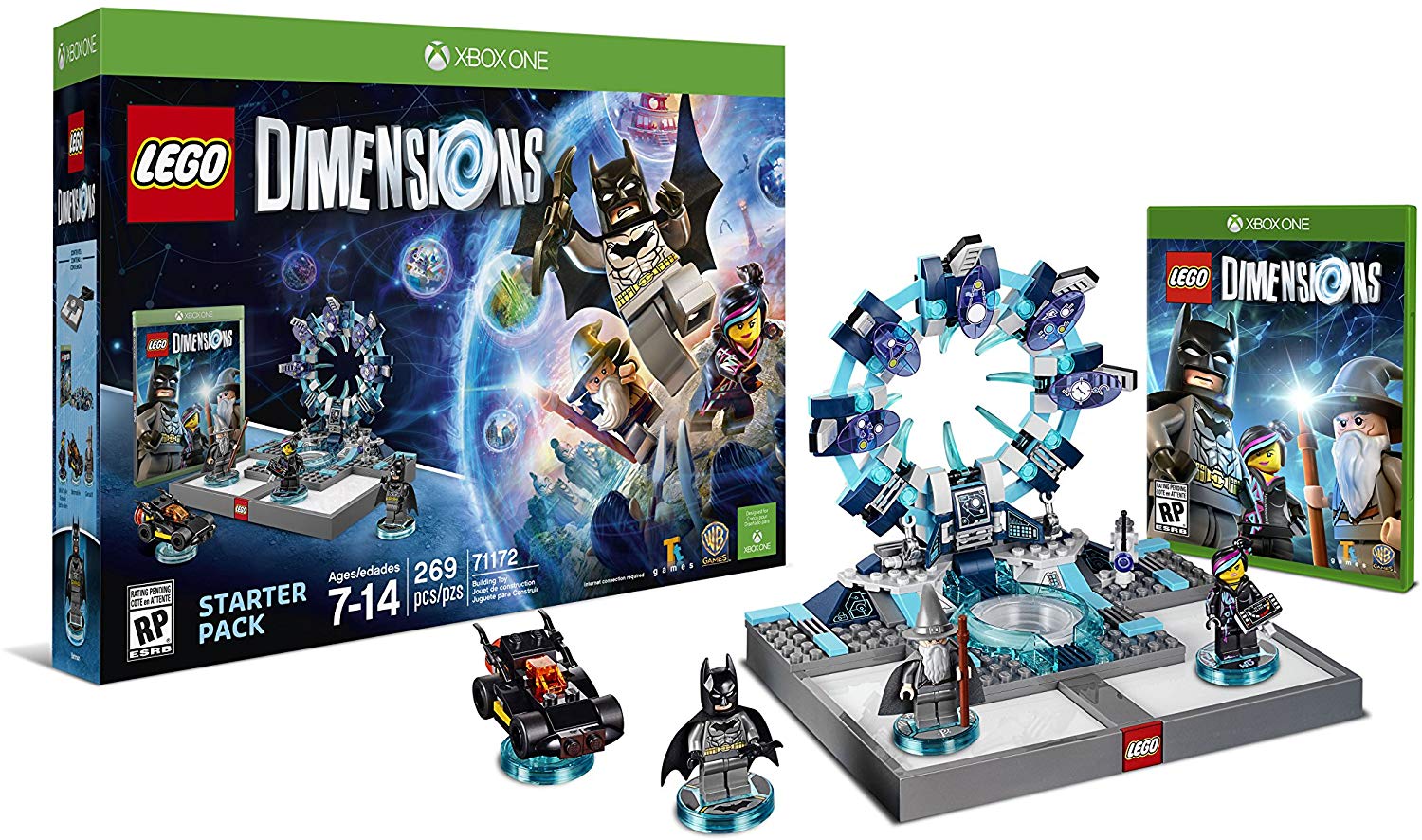 LEGO Dimensions Starter Pack 269 Piece Building Kit Xbox One 7117 Shopville
