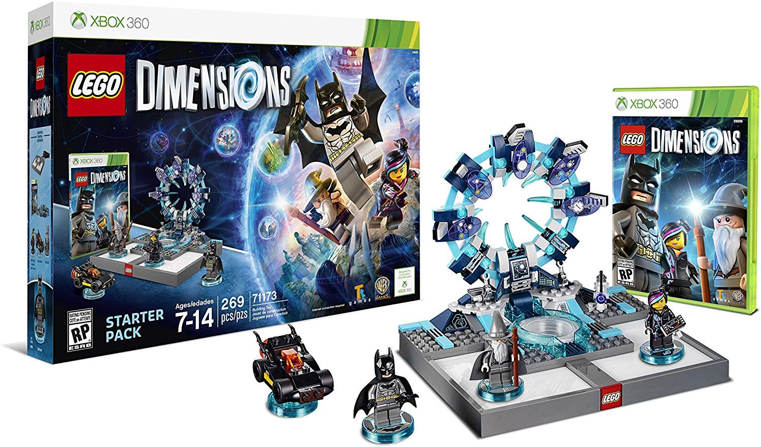 LEGO Dimensions Starter Pack 269 Piece Building Kit Xbox 360 7117 Shopville