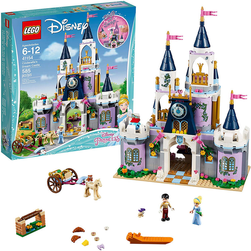 LEGO Disney Princess: Cinderella's Dream Castle - 585 Piece Building Kit [LEGO, #41154] LEGO LEGO   