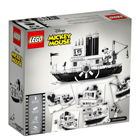 LEGO Ideas Disney Mickey Mouse: Steamboat Willie - 751 Piece Building Kit [LEGO, #21317] LEGO LEGO   