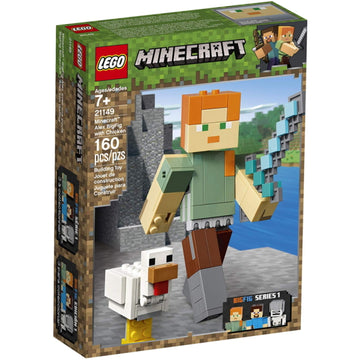 LEGO Minecraft: Alex BigFig with Chicken - 160 Piece Building Kit [LEGO, #21149] LEGO LEGO   