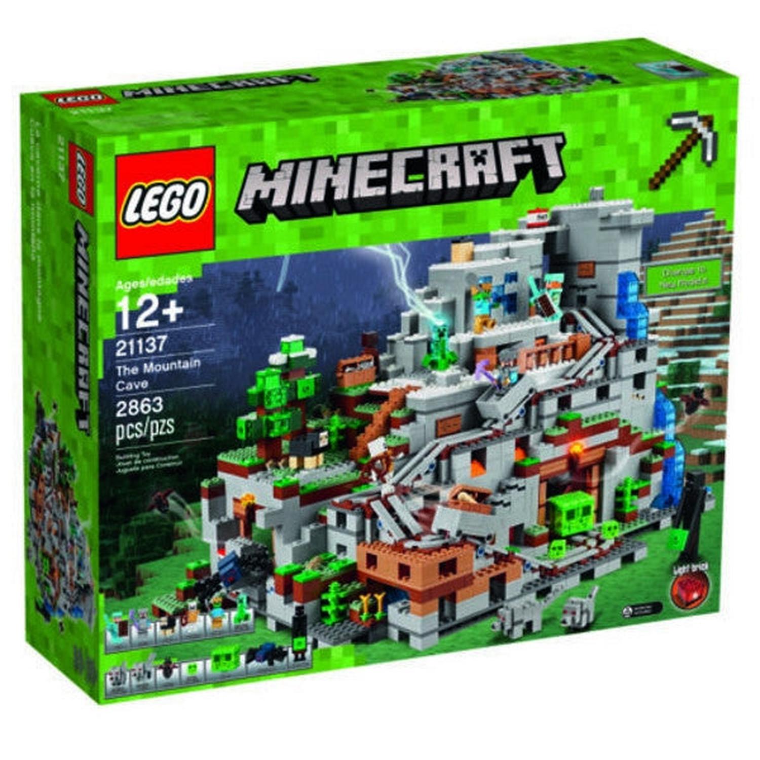 マインクラフト LEGO Minecraft The Mountain Cave 2863 Piece Building Kit