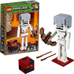 LEGO Minecraft: Skeleton BigFig with Magma Cube - 142 Piece Building Kit [LEGO, #21150] LEGO LEGO   