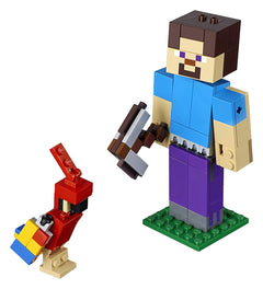 LEGO Minecraft: Steve BigFig with Parrot - 159 Piece Building Kit [LEGO, #21148] LEGO LEGO   