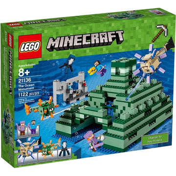 LEGO Minecraft: The Ocean Monument - 1122 Piece Building Set [LEGO, #21136] LEGO LEGO   