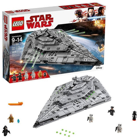 LEGO Star Wars: First Order Star Destroyer - 1416 Piece Building Kit [LEGO, #75190] LEGO LEGO   